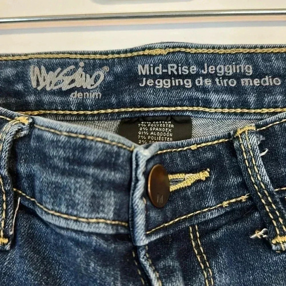 MOSSCINO DENIM MID RISE JEGGINGS SIZE 4/ 27 S power  stretch ultra - Picture 1 of 8